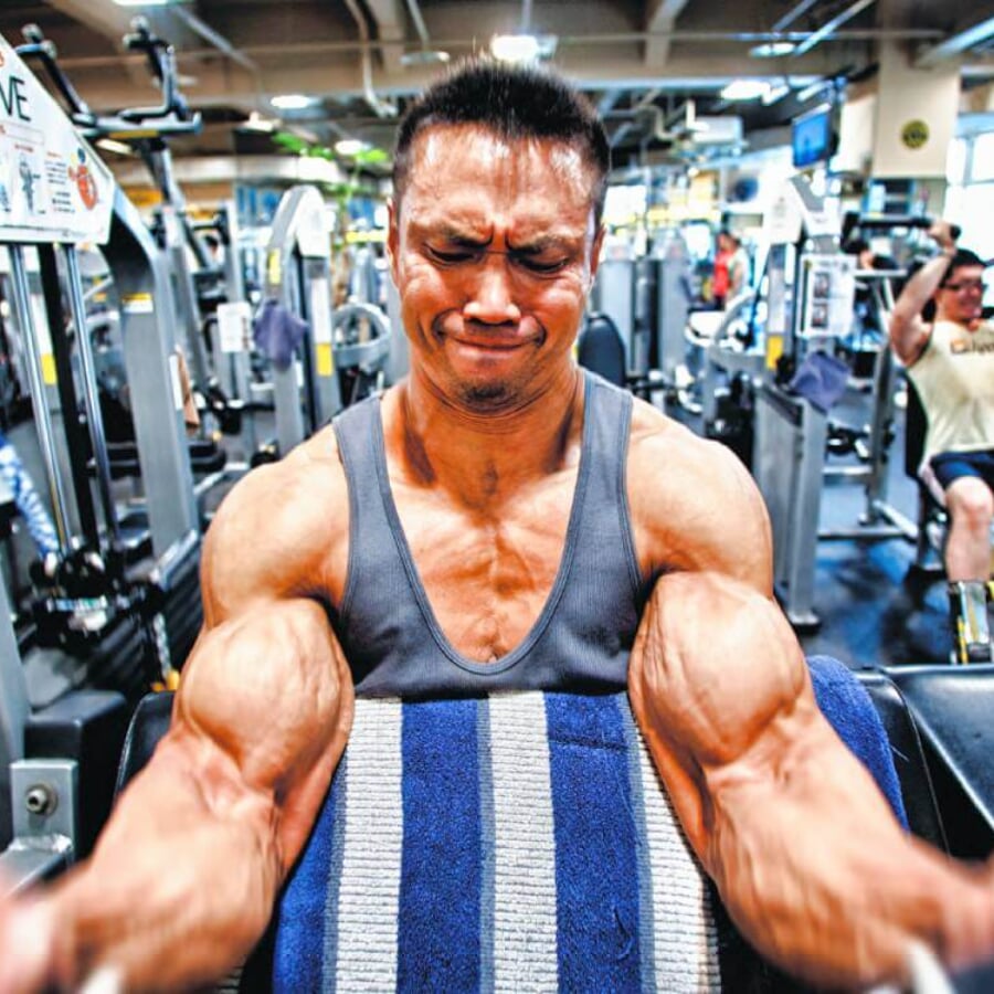 木澤大祐選手　アームカール-